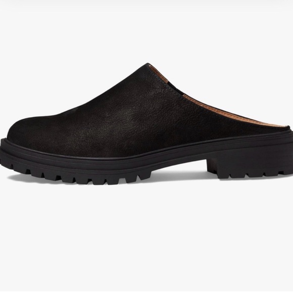 Madewell The Bradley Lugsole Mule in Black Nubuck Size 7 - Picture 4 of 13